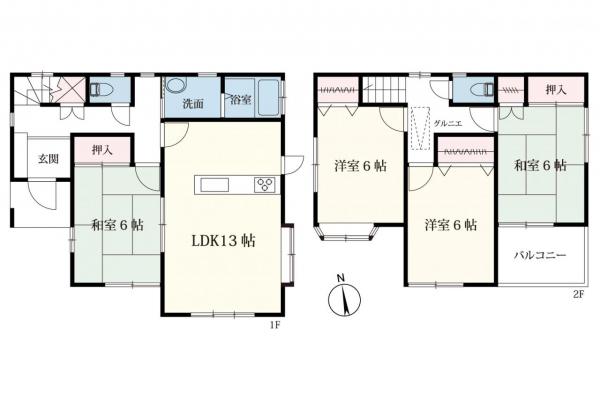 中古一戸建て 入間市大字仏子 西武池袋線仏子駅 1,280万円