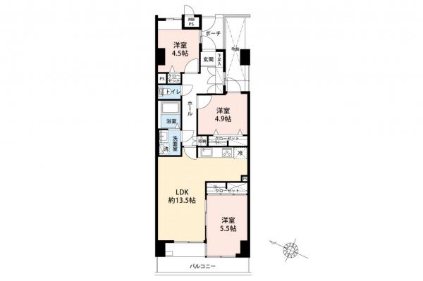 中古マンション 入間市豊岡5丁目 西武池袋線入間市駅 2,190万円
