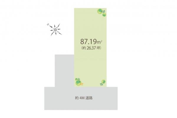 入間市東町５丁目　土地 区画図