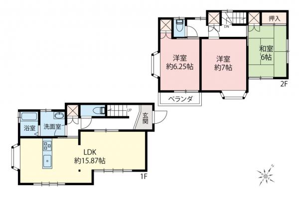 中古一戸建て 入間郡毛呂山町岩井東2丁目 東武越生線東毛呂駅 1,049万円