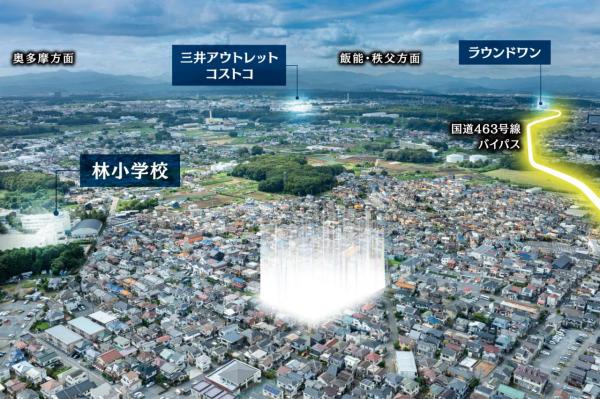 【全棟太陽光発電搭載】グランシア所沢「陽だまりの丘」新築分譲住宅 ～第一期分譲～ 前面道路含む現地写真
