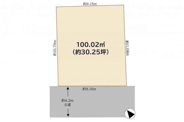 土地 所沢市大字下安松 西武池袋線秋津駅 1,380万円