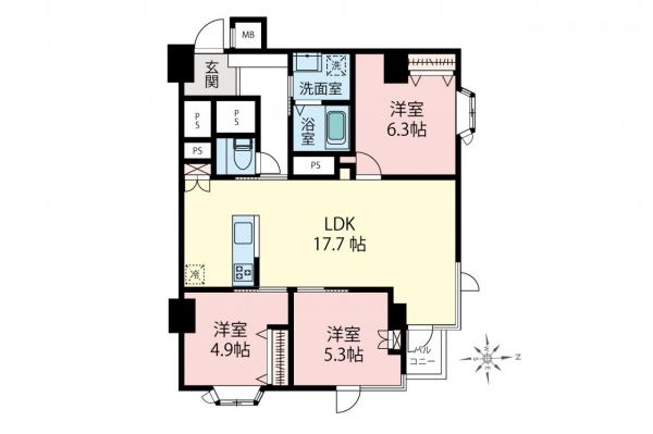 荻窪豊栄ステーションプラザ　5階 間取り図