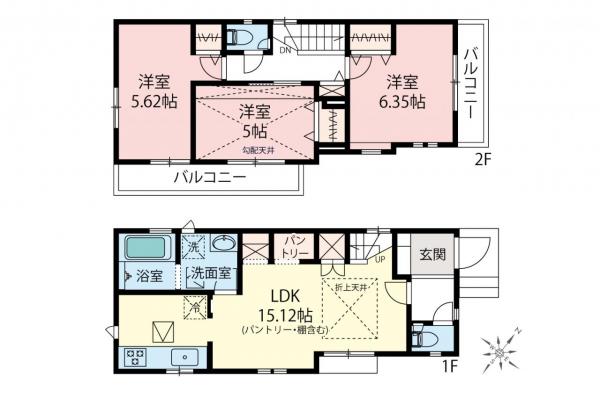 新築一戸建て 東久留米市浅間町３丁目 西武池袋線ひばりヶ丘駅 5,980万円