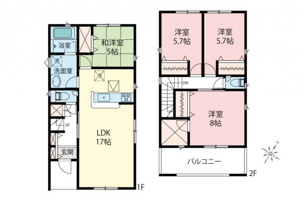 新築一戸建て 富士見市水谷東１丁目 東武東上線みずほ台駅 2,980万円～3,180万円