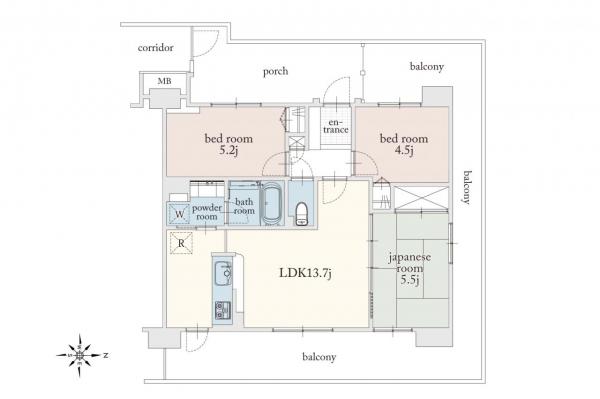 【2026年1月リフォーム完成予定！】ベルシャトウ武蔵藤沢 間取り図