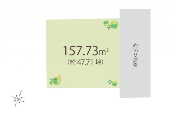 狭山市中央１丁目　土地 区画図