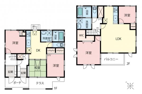 鶴ヶ島市藤金　中古一戸建て 間取り図