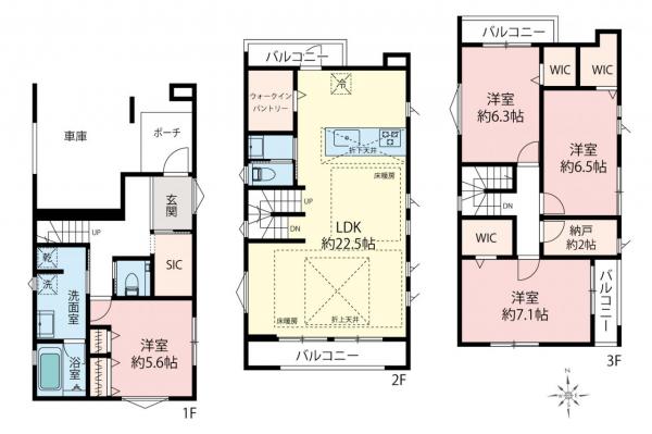 新築一戸建て 練馬区中村１丁目 西武池袋線練馬駅 1億380万円