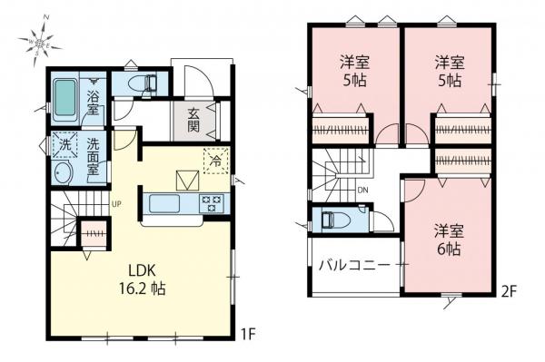新築一戸建て 東村山市秋津町２丁目 JR武蔵野線新秋津駅 3,380万円