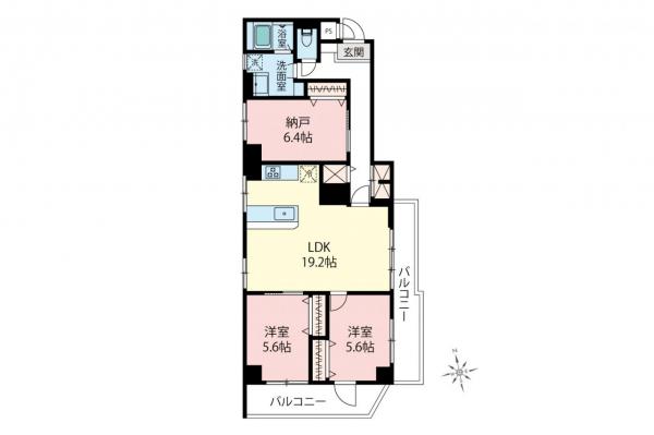 【+１空間ほしい方へ　SR付き】オリンポス新座志木　4階 間取り図