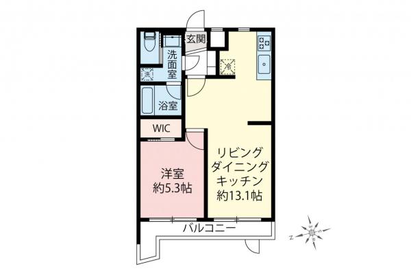 セザールみずほ台　1階 間取り図