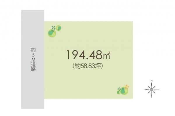 土地 坂戸市柳町 東武東上線北坂戸駅 1,780万円