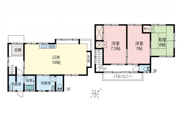 中古一戸建て 日高市高萩東１丁目 JR川越線武蔵高萩駅 1,290万円