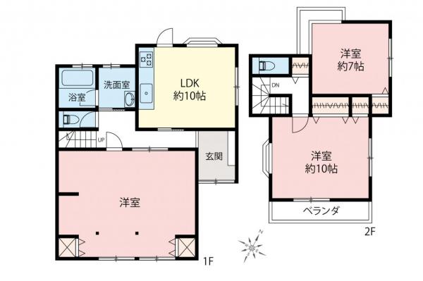 毛呂山町川角　中古一戸建て 間取り図
