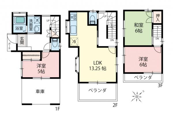 中古一戸建て 所沢市大字久米 西武池袋線所沢駅 2,490万円