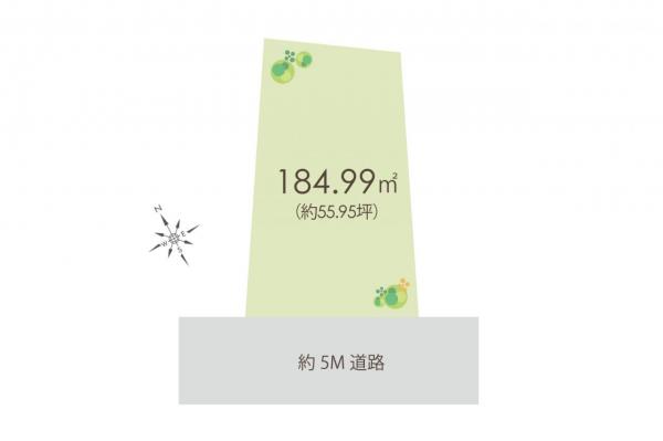 川越市上戸新町　土地 区画図