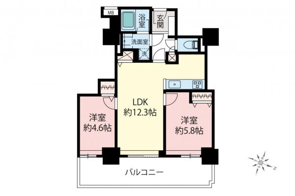 エリム春日町　16階 間取り図