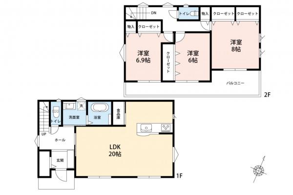 新築一戸建て 狭山市大字北入曽 西武新宿線入曽駅 3,680万円