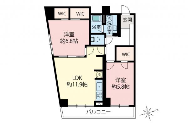 プリンスマンション　5階 間取り図