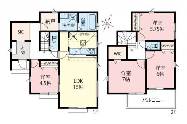 新築一戸建て 富士見市大字上南畑 東武東上線鶴瀬駅 3,880万円