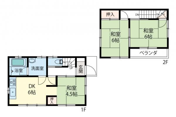 中古一戸建て 入間郡三芳町大字藤久保 東武東上線鶴瀬駅 1,480万円