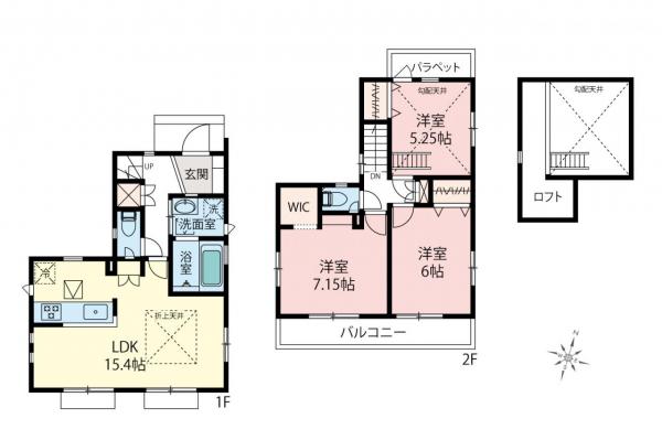 東久留米市氷川台2丁目　新築一戸建て 間取り図