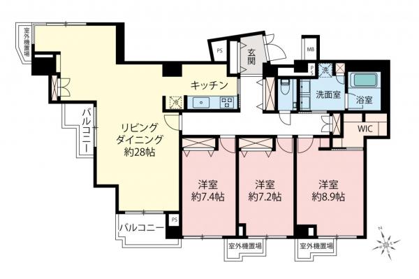 グランヌーブ中野　9階 間取り図