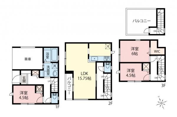 新築一戸建て 板橋区三園２丁目 都営三田線西高島平駅 5,290万円