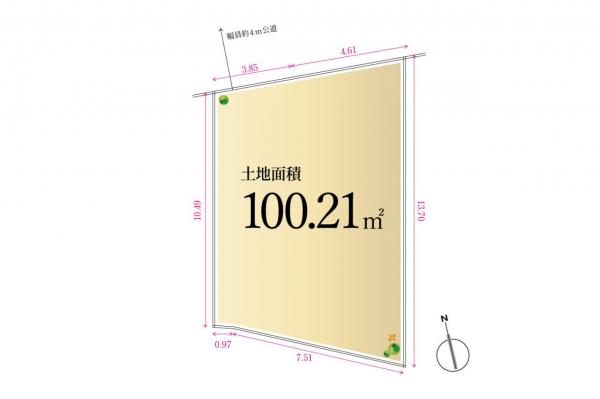 土地 志木市柏町１丁目 東武東上線志木駅 3,240万円