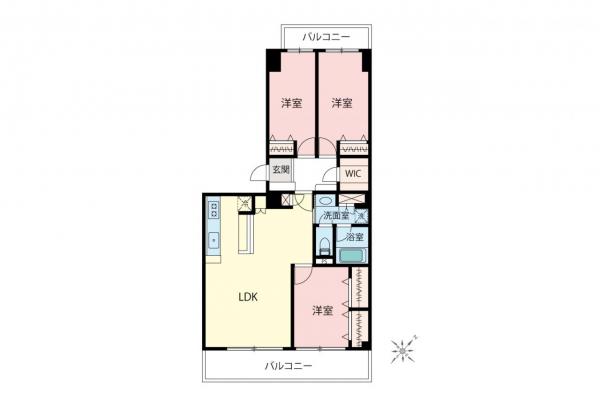 志木ニュータウン中央の森参番街　8階 間取り図