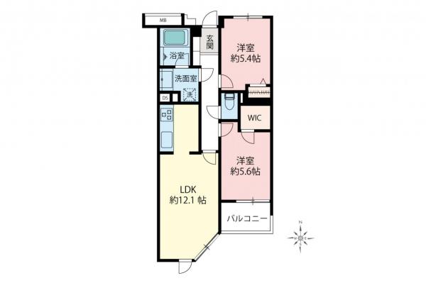 ハウス豊玉南　2階 間取り図