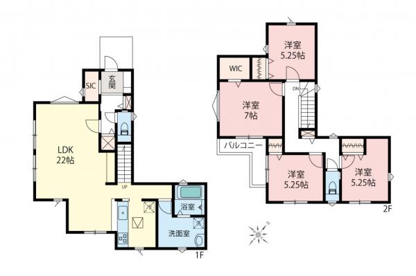 新築一戸建て 富士見市上沢３丁目 東武東上線ふじみ野駅 5,599万円