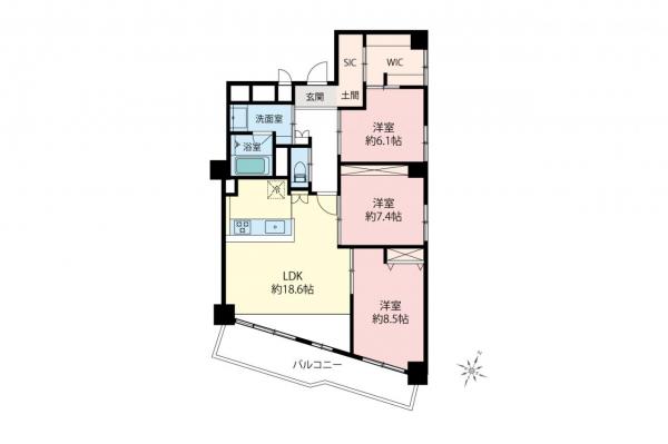 オーク荻窪マンション　7階 間取り図