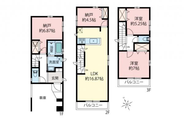 新築一戸建て 富士見市関沢２丁目 東武東上線鶴瀬駅 3,890万円～4,090万円