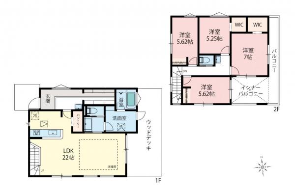 新築一戸建て 練馬区関町北４丁目 西武新宿線武蔵関駅 1億990万円
