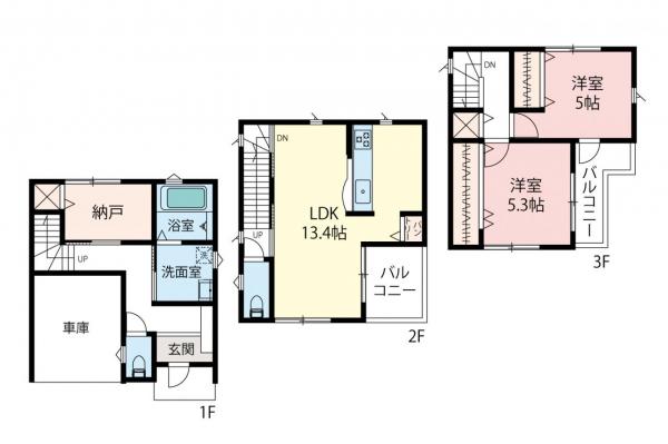 新築一戸建て 所沢市大字山口 西武狭山線下山口駅 2,680万円