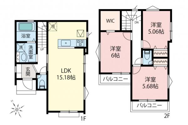 新築一戸建て 川越市大字砂 東武東上線新河岸駅 2,780万円
