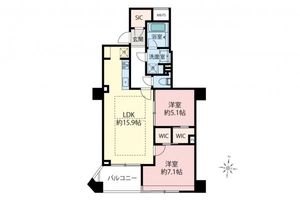 グラーサ中野アルティスト　8階 間取り図