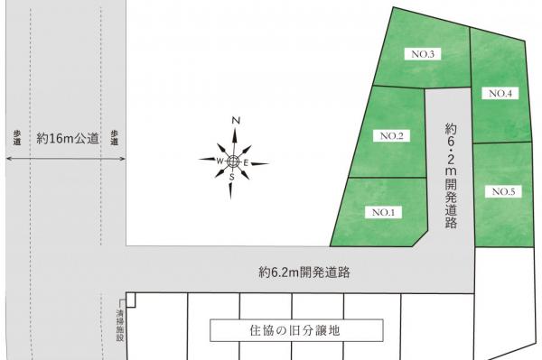【駅近が価値になる、新河岸駅徒歩8分】グランシア川越　建築条件付土地 全体区画図