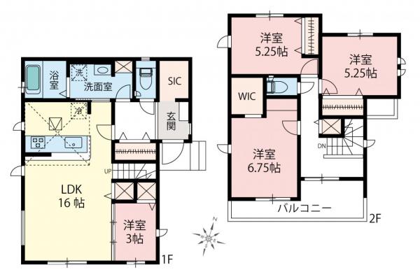 新築一戸建て 入間郡三芳町大字藤久保 東武東上線鶴瀬駅 4,680万円～4,980万円