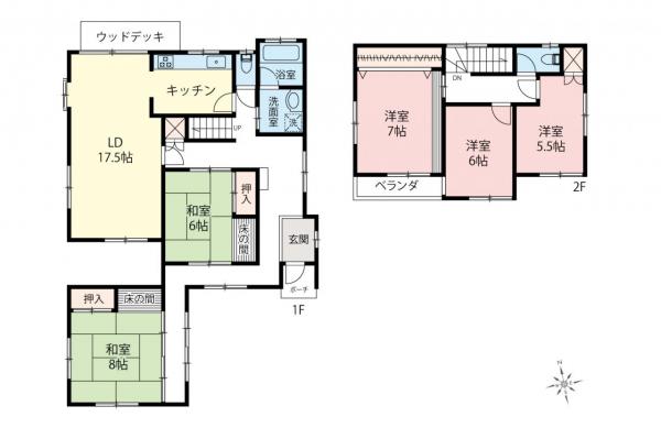 中古一戸建て 東松山市桜山台 東武東上線高坂駅 1,730万円