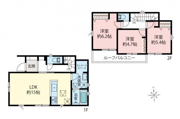 新築一戸建て 所沢市中新井４丁目 西武新宿線新所沢駅 3,680万円～3,780万円