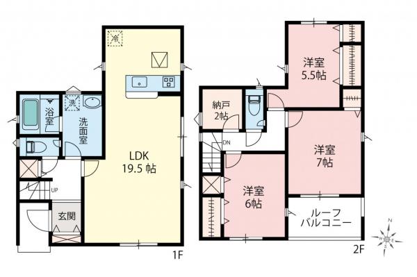 新築一戸建て 川越市大字寺尾 東武東上線新河岸駅 3,270万円～3,470万円