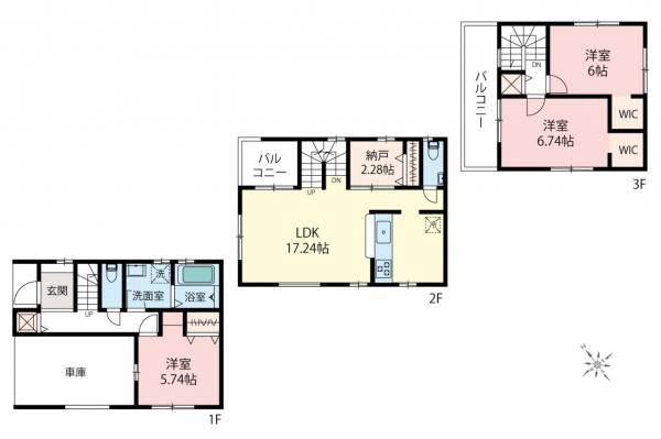 新築一戸建て 朝霞市栄町２丁目 東武東上線朝霞駅 5,380万円