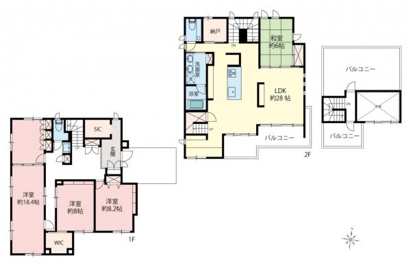 杉並区今川4丁目　中古一戸建て 間取り図