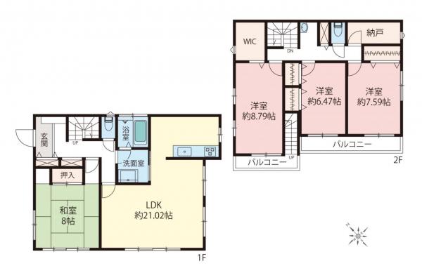 中古一戸建て 鶴ヶ島市新町２丁目 東武越生線一本松駅 2,099万円