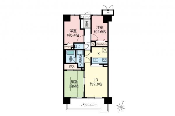 パークハイツ小豆沢　7階 間取り図