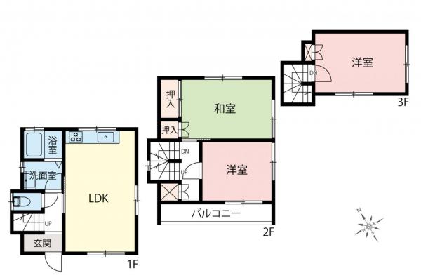 中古一戸建て 入間郡三芳町大字藤久保 東武東上線鶴瀬駅 1,331万円