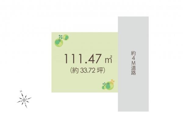 入間市東藤沢１丁目　土地 区画図